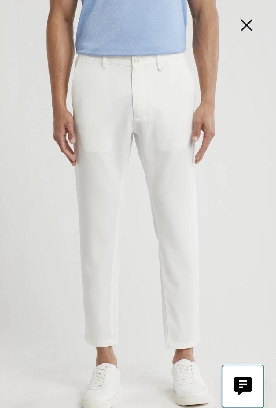 NWT Ricky Singh Denim & Flowers City Chino Pants Men’s Size 30 White Brand New
